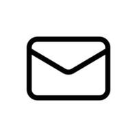Email icon in trendy outline style isolated on white background. Email silhouette symbol for your website design, logo, app, UI. Vector illustration, EPS10.