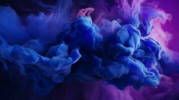 AI generated Indigo color splash background photo