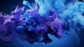 AI generated Indigo color splash background photo