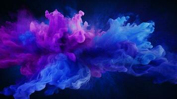 AI generated Indigo color splash background photo