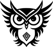 Owl, Minimalist and Simple Silhouette - Vector illustration