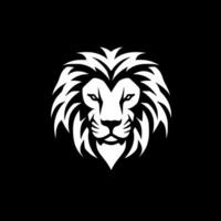 Lion - Black and White Isolated Icon - Vector illustration