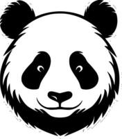 panda, minimalista y sencillo silueta - vector ilustración