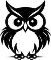 Owl, Minimalist and Simple Silhouette - Vector illustration