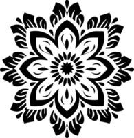 Mandala, Minimalist and Simple Silhouette - Vector illustration