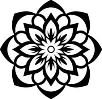 Mandala, Minimalist and Simple Silhouette - Vector illustration