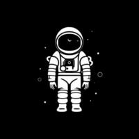 astronauta, minimalista y sencillo silueta - vector ilustración