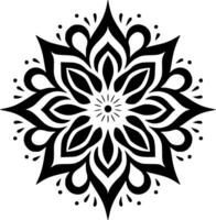 Mandala, Minimalist and Simple Silhouette - Vector illustration