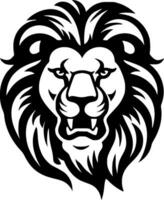 Lion, Black and White Vector illustration