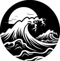 Ocean - Minimalist and Flat Logo - Vector illustration