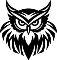 Owl, Minimalist and Simple Silhouette - Vector illustration