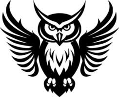 Owl - Minimalist and Flat Logo - Vector illustration