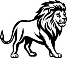 Lion - Minimalist and Flat Logo - Vector illustration