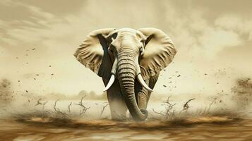 AI generated Ivory hard background photo