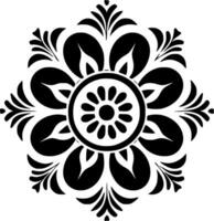 Mandala, Minimalist and Simple Silhouette - Vector illustration