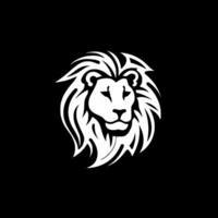 Lion - Black and White Isolated Icon - Vector illustration