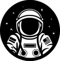 astronauta - minimalista y plano logo - vector ilustración