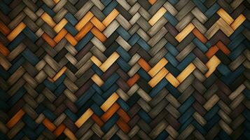 AI generated Herringbone Patterns background photo