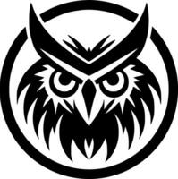 Owl - Minimalist and Flat Logo - Vector illustration