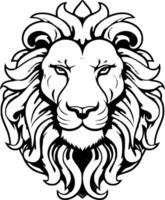 Lion - Minimalist and Flat Logo - Vector illustration