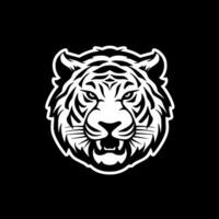 tigre, negro y blanco vector ilustración