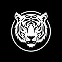 Tigre - minimalista y plano logo - vector ilustración