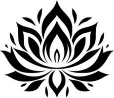 loto flor - alto calidad vector logo - vector ilustración ideal para camiseta gráfico