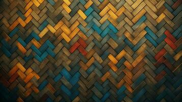 AI generated Herringbone Patterns background photo