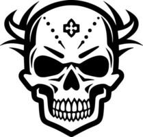 Skull, Minimalist and Simple Silhouette - Vector illustration