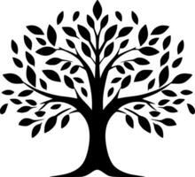 Tree of Life, Minimalist and Simple Silhouette - Vector illustration