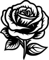 Rose - High Quality Vector Logo - Vector illustration ideal for T-shirt graphic