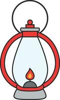 Lantern icon. Flat illustration of lantern icon for web design vector