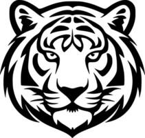 Tigre - minimalista y plano logo - vector ilustración