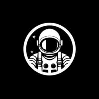 astronauta, minimalista y sencillo silueta - vector ilustración