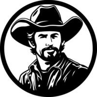 Western, Black and White Vector illustration