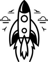 Rocket - High Quality Vector Logo - Vector illustration ideal for T-shirt graphic