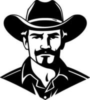 Western, Black and White Vector illustration