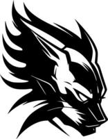 Wildcat - Black and White Isolated Icon - Vector illustration