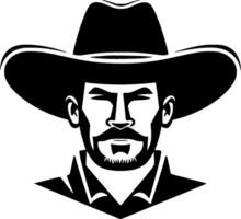 Western, Black and White Vector illustration