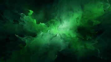 AI generated Dark green color splash background photo
