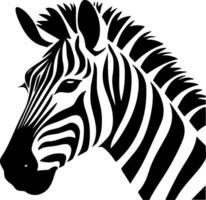 Zebra - Minimalist and Flat Logo - Vector illustration