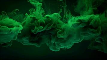 AI generated Dark green color splash background photo