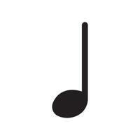 music note icon vector template