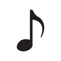 music note icon vector template