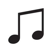 music note icon vector template