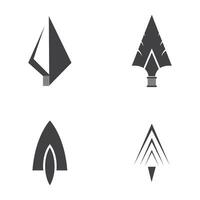 Spear logo vector design template