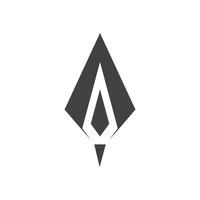 Spear logo vector design template