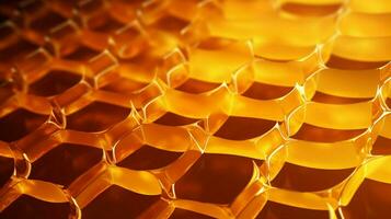 AI generated Honeycomb Patterns background photo