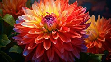 vibrant dahlia blossom a symbol of beauty in nature photo