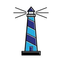 lighthouse icon vector logo template. Tower icon